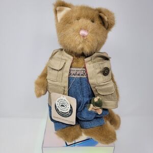 NWT Boyds Bears DORCHESTER CATSWORTH W/ ARTIE Orange Cat with Frog Plushie